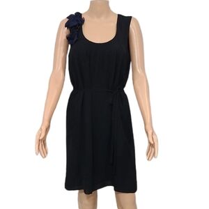 Banana Republic Black sleeveless dress 100% silk size 4‎ Small